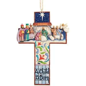 Christianartbag Ornament, Beautiful Wooden Nativity Scene Ornament, Christmas Ornament, Christmas Gift, Personalized Ornament, CABOM01250923.