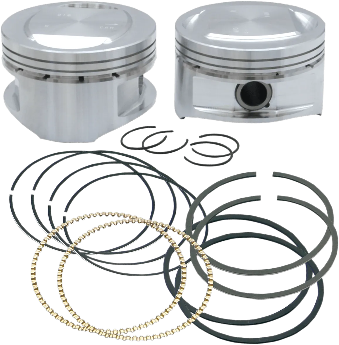 S&S Cycle 92-1201 Forged Piston Kit for 95ci. Big Bore Kit - Standard Bore 3 7/8in. - .010in. Oversized